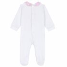 افرول بطبعة خريطة باللون الابيض والزهرى للبنات, 1, hi-res