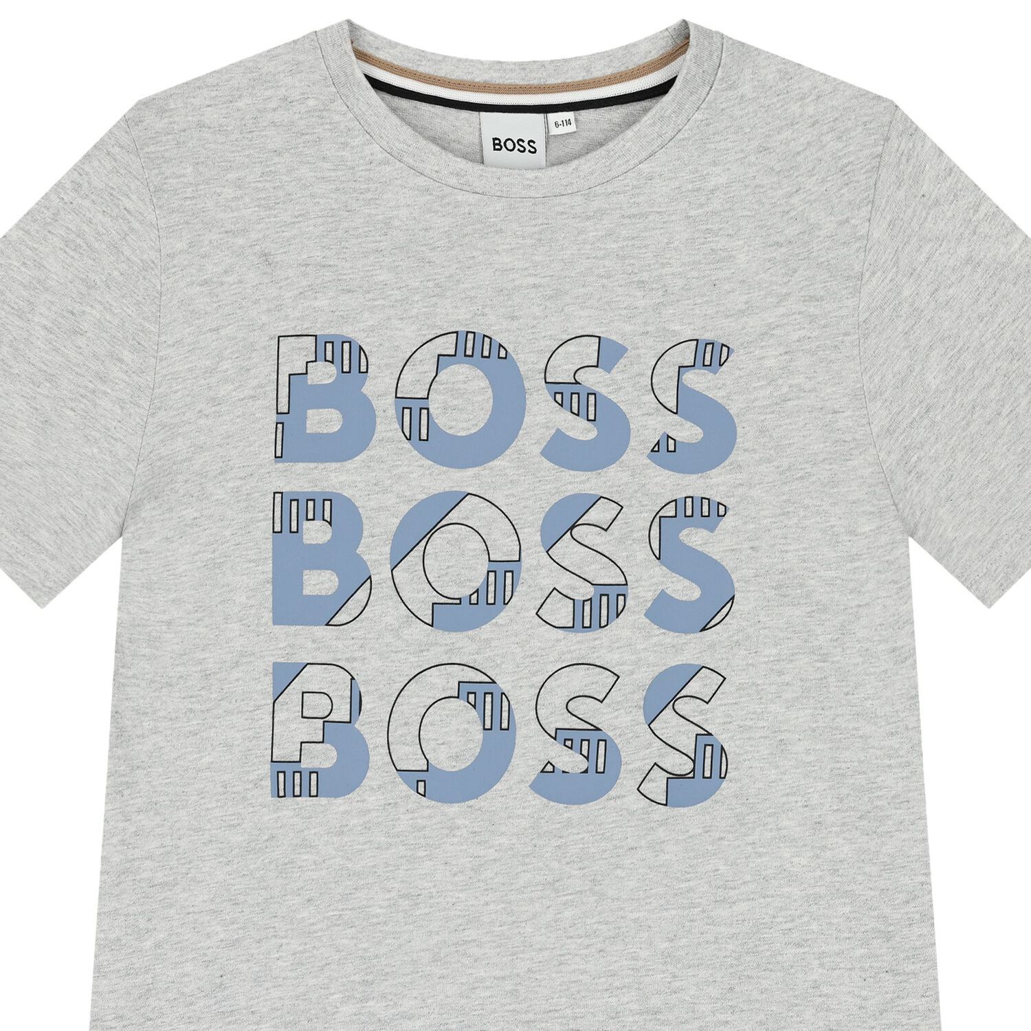 Boys Grey Logo T-Shirt, 5, hi-res image number null