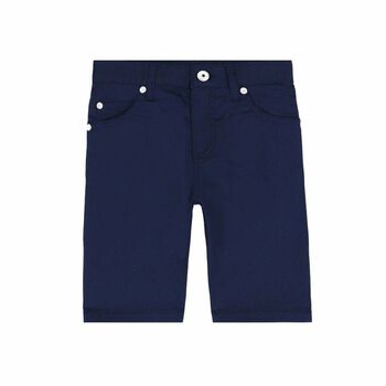 Boys Navy Cotton Shorts