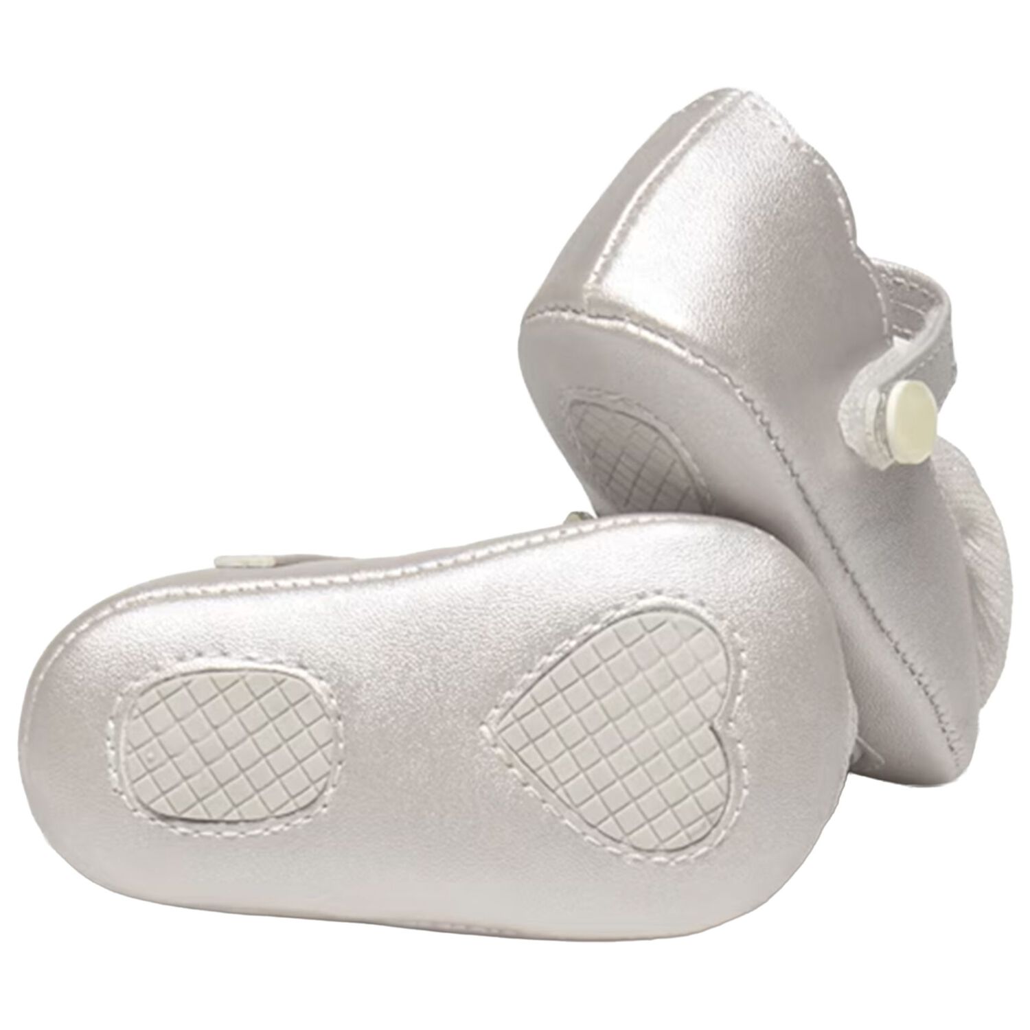 حذاء ما قبل المشي للبنات الصغيرات باللون الذهبي, 4, hi-res