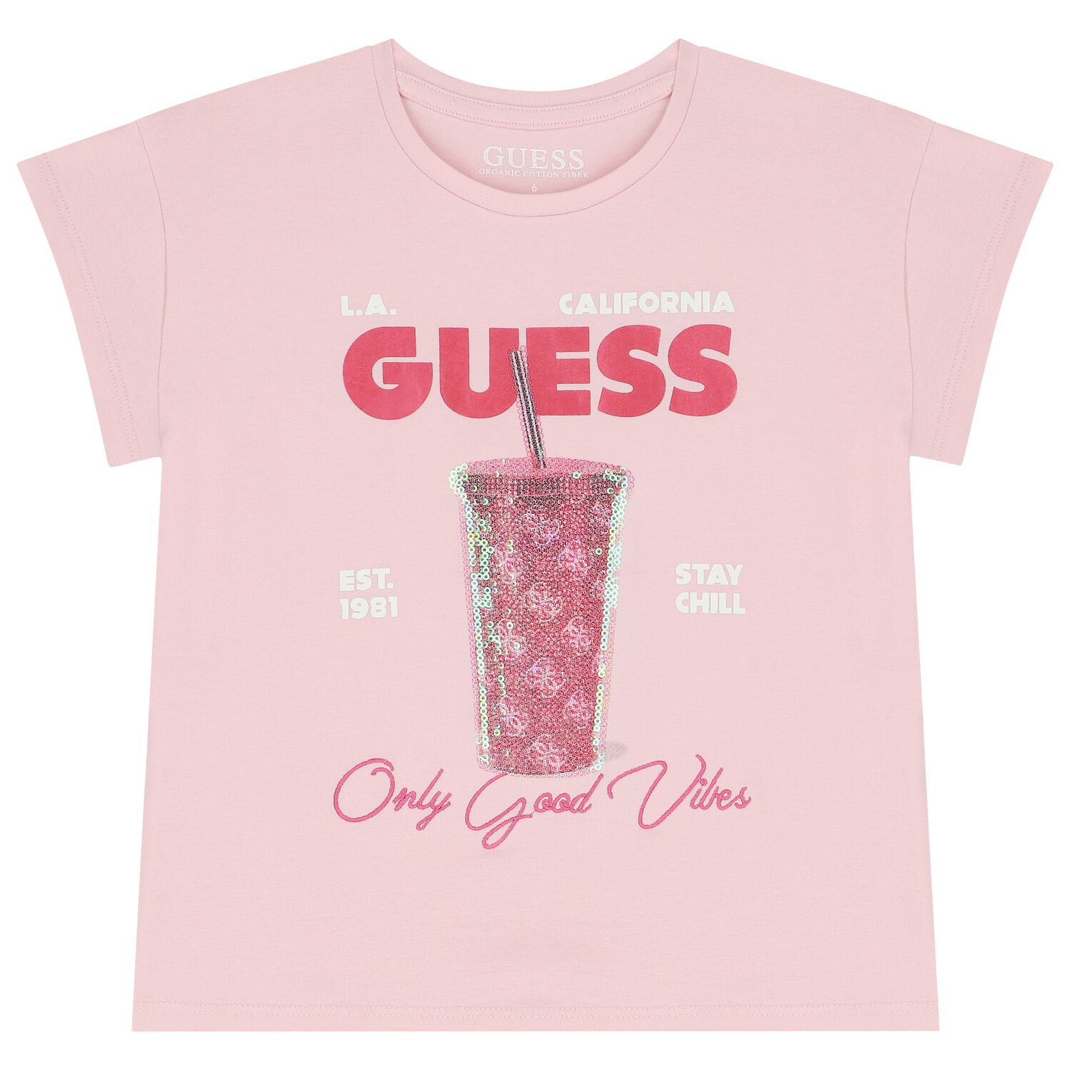 Girls 'Only Good Vibes' T-Shirt, 1, hi-res