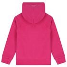 Girls Pink Logo Hooded Top, 1, hi-res