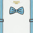 Boys White Bow Tie T-Shirt, 1, hi-res
