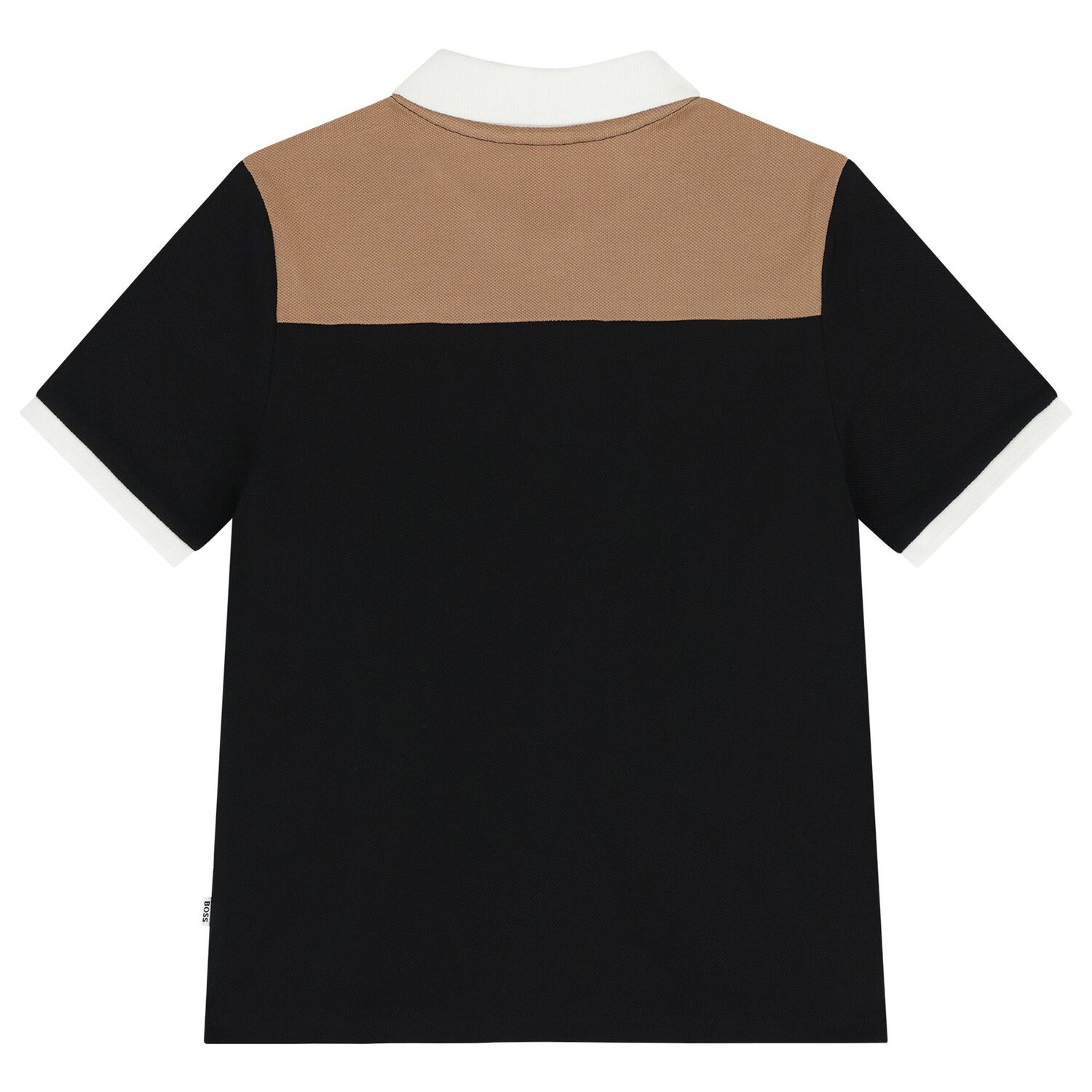 Boys Black Logo Polo Shirt, 1, hi-res image number null