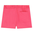 Girls Pink Logo Shorts, 1, hi-res
