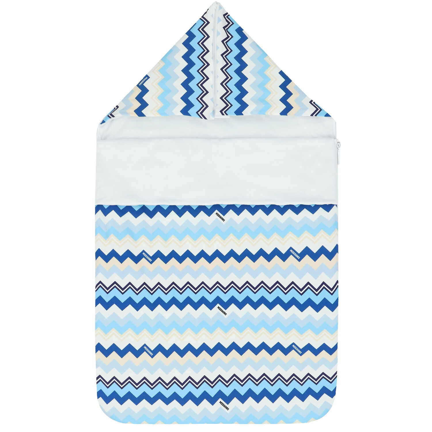 مدس بخطوط متعرجة باللون الازرق والابيض, 1, hi-res