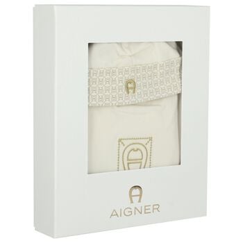 Ivory Logo Babygrow Gift Set 