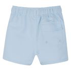 Younger Boys Blue Logo Swim Shorts, 1, hi-res