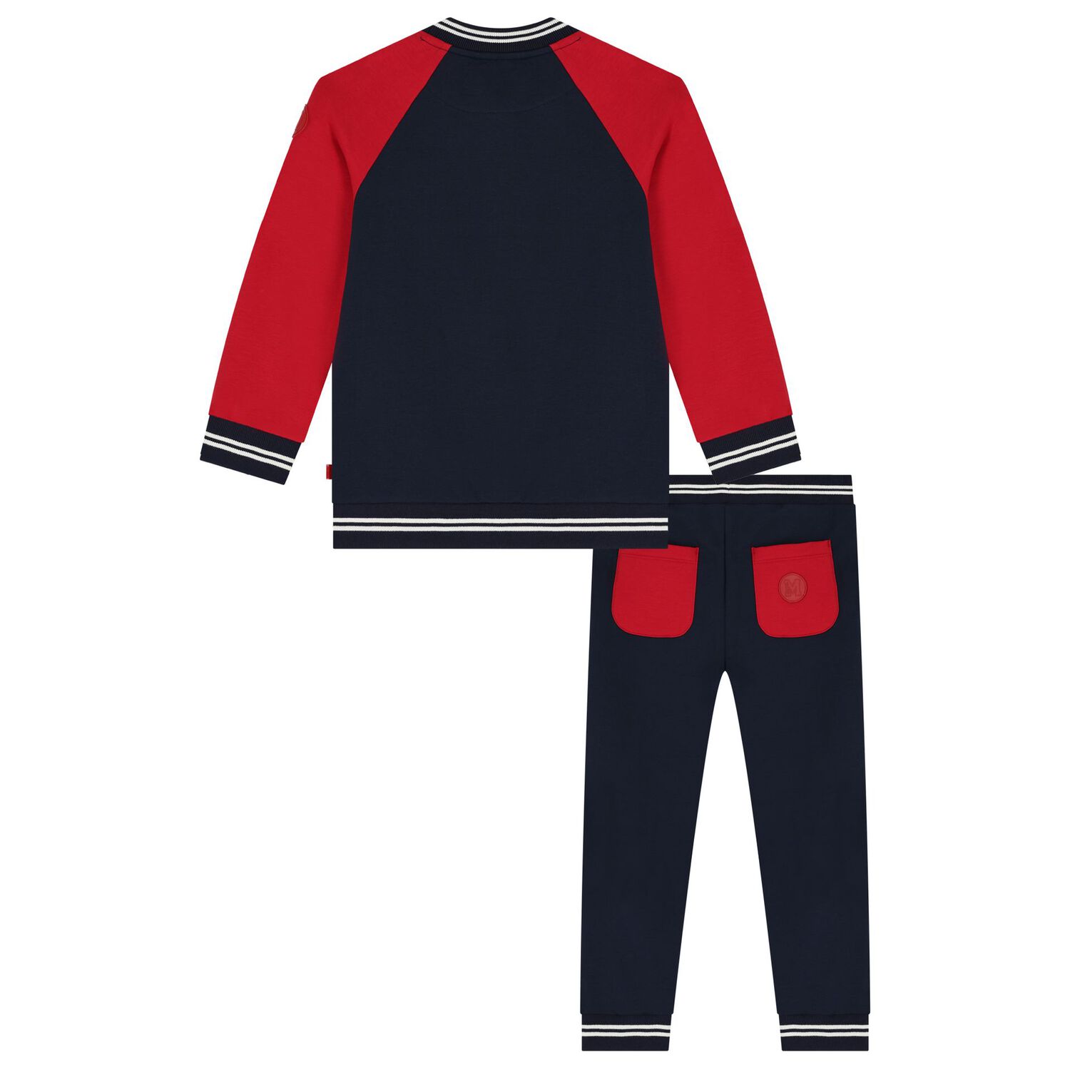 Boys Navy Blue & Red Tracksuit, 1, hi-res image number null