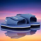 Boys Blue Logo Sandals, 2, hi-res