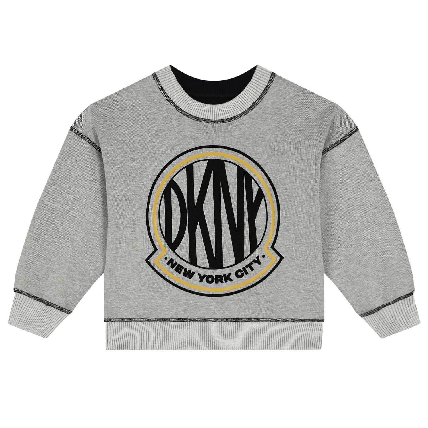 Grey & Black Logo Reversible Sweatshirt, 1, hi-res
