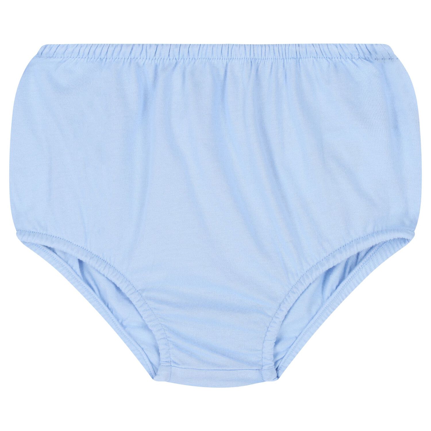 فستان بولو دب من القطن باللون الأزرق للبنات الصغار, 1, hi-res