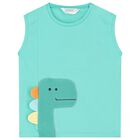 Baby Boys Green Dino Cotton Shorts Sets ( 2-Pack ), 1, hi-res