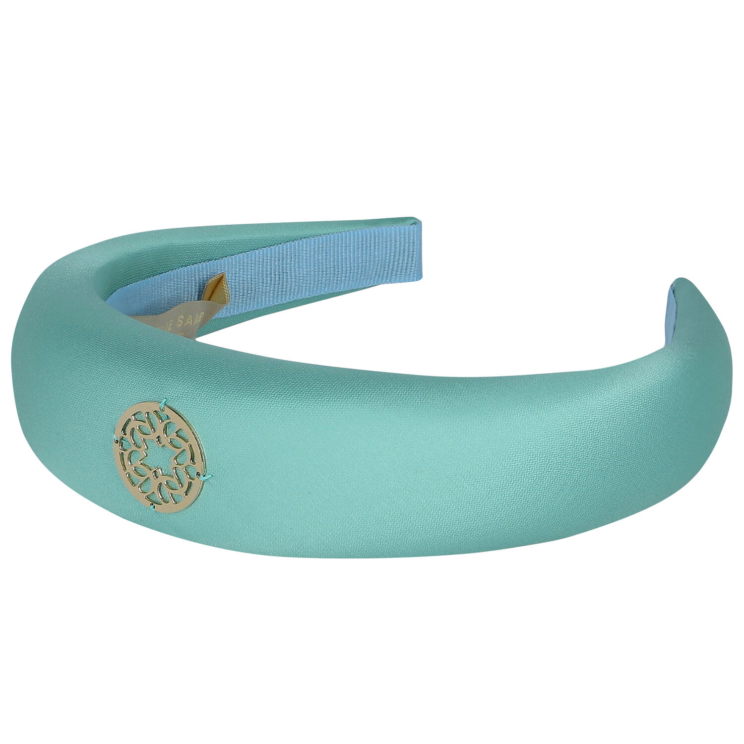 Girls Aqua Logo Headband, 1, hi-res