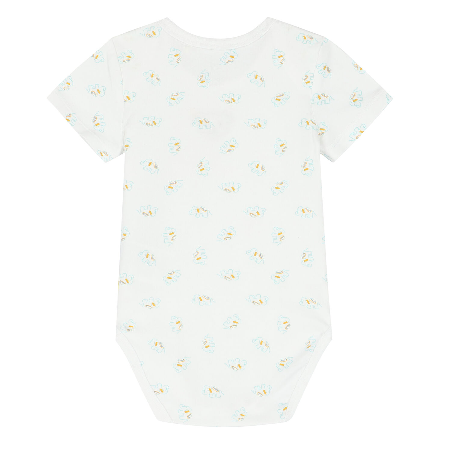 Baby Boys White Elephant & Teddy Bodysuit, 1, hi-res image number null