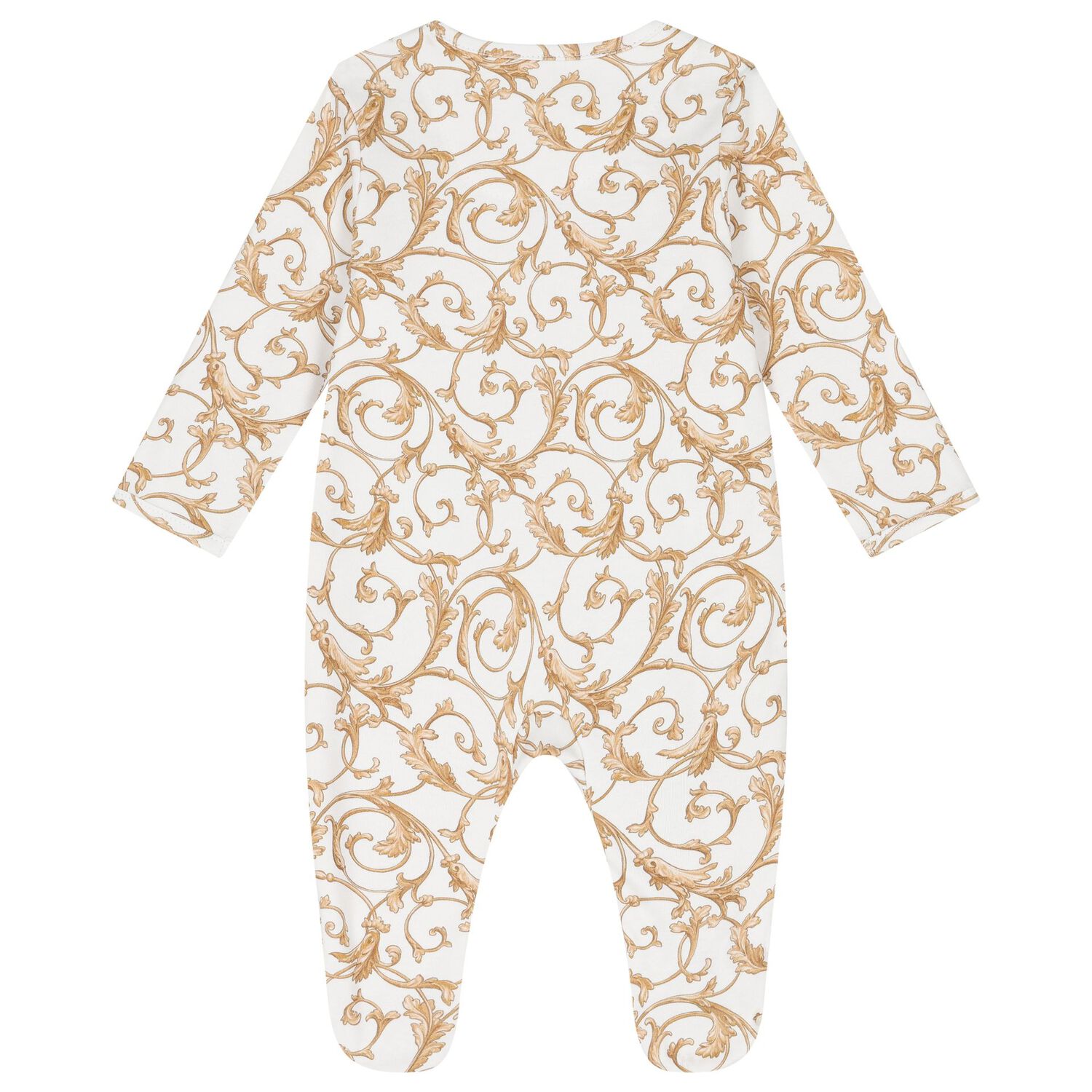 White & Gold Babygrow Gift Set (3 Piece), 1, hi-res