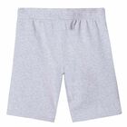 Boys Grey Jersey Logo Shorts, 2, hi-res