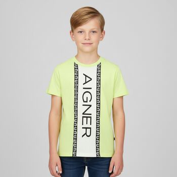 Boys Green Logo T-Shirt