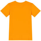 تيشيرت أولاد بشعار تيدى باللون البرتقالى, 3, hi-res