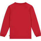 Boys Red Logo Long Sleeve Top, 1, hi-res