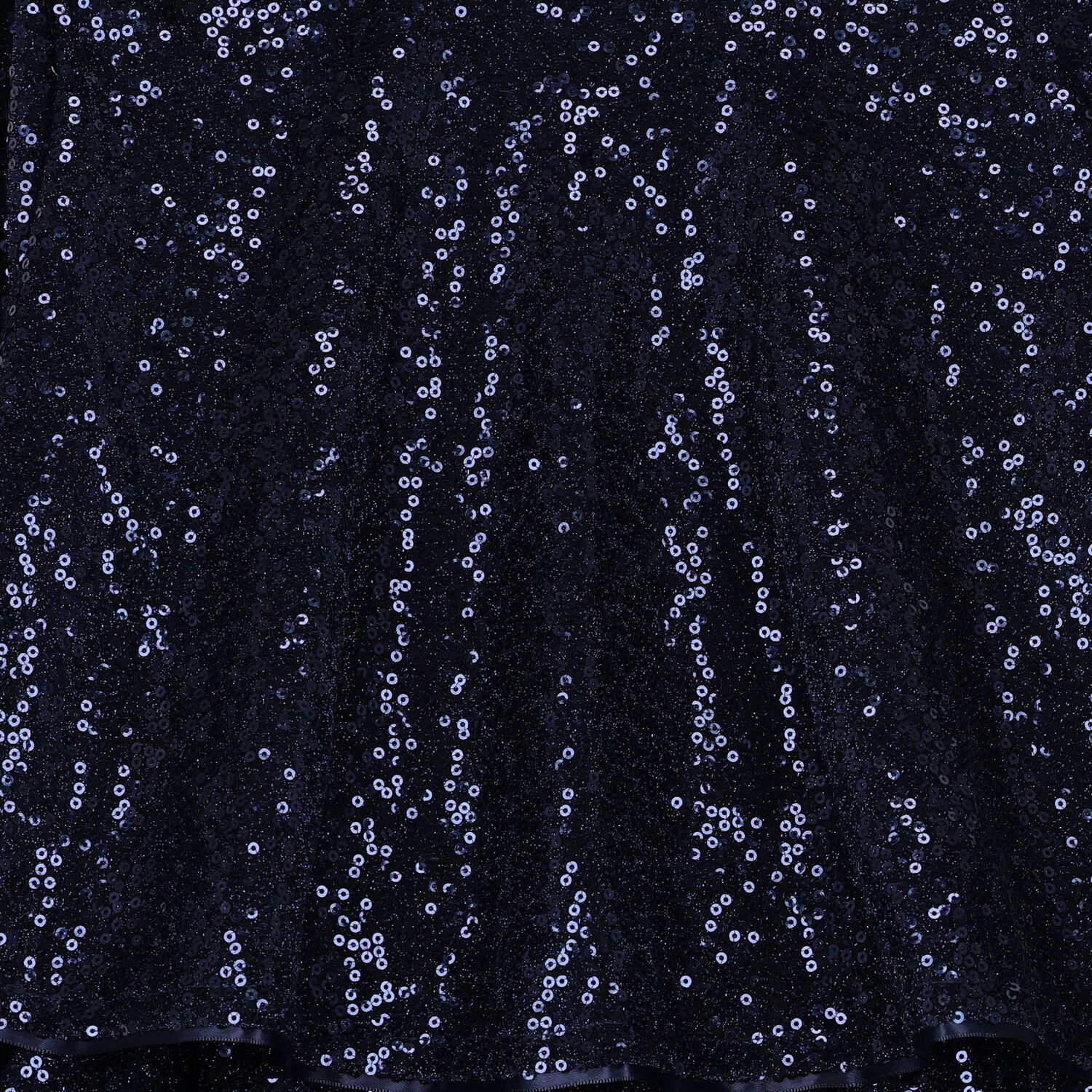 Girls Navy Blue Embellished Sequin Dress, 1, hi-res