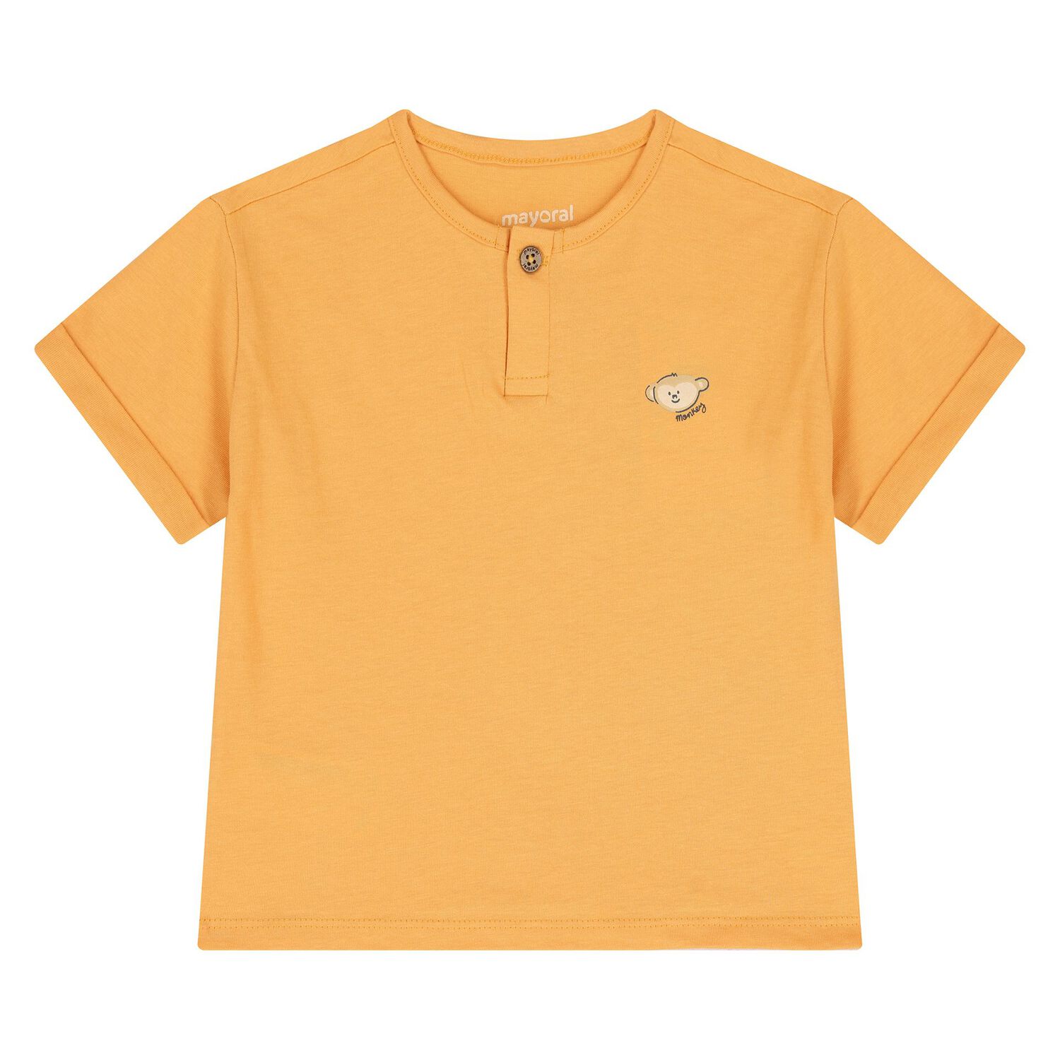 طقم دنغري سفاري للأولاد الصغار باللونين البرتقالي والبيج, 1, hi-res