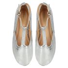 حذاء باللون الفضي للبنات , 2, hi-res