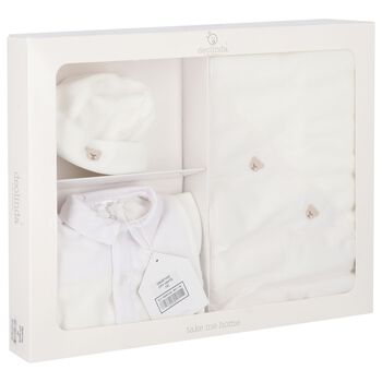 Baby Boys White Babygrow Gift Set