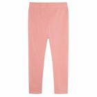 Girls Pink Logo Leggings, 2, hi-res