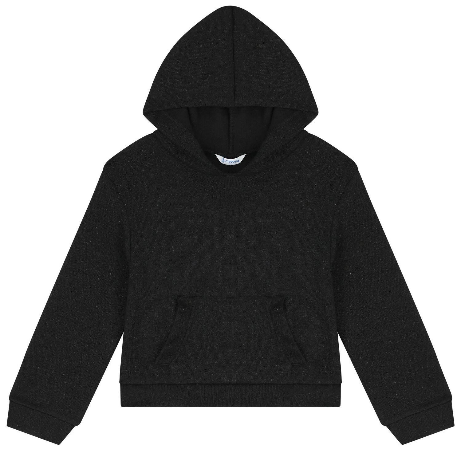 Girls Black & Beige Hooded Skirt set, 1, hi-res