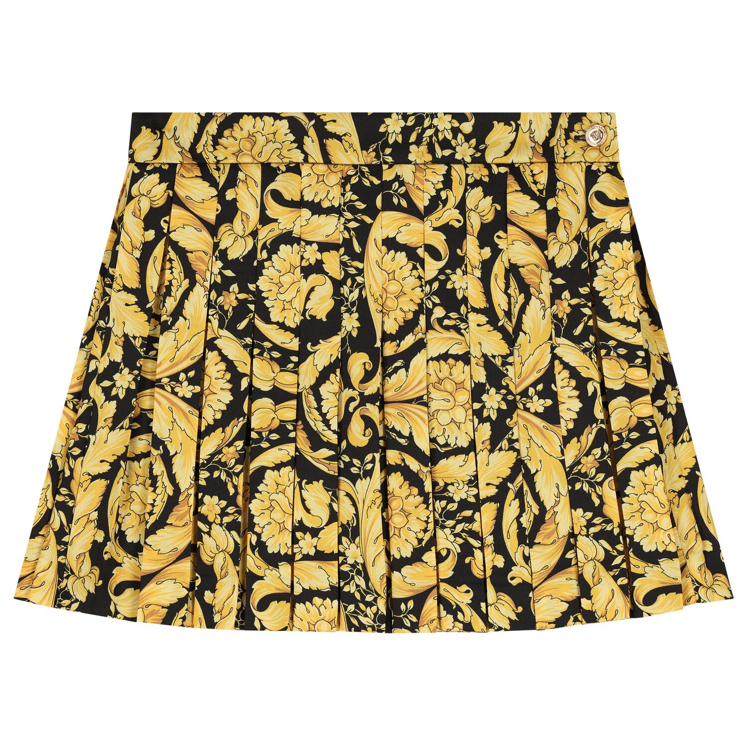 Girls Black & Gold Barocco Skirt, 1, hi-res image number null