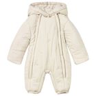 بدلة ثلجية مطرزة باللون العاجي للأطفال, 1, hi-res