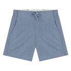 Younger Boys White & Blue Puppy Shorts Set, 1, hi-res