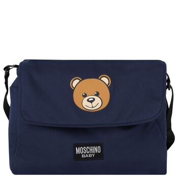 Navy Blue Teddy Bear Baby Changing Bag
