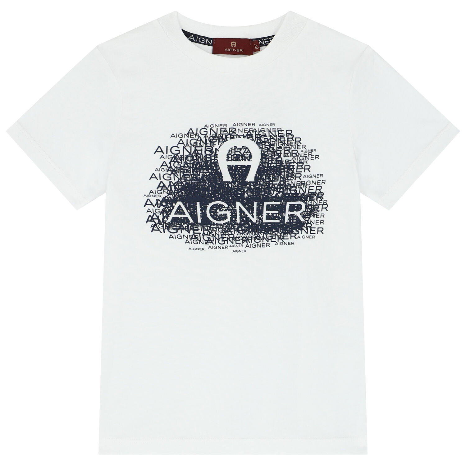 تيشيرت بالشعار باللون الأبيض للأولاد, 1, hi-res