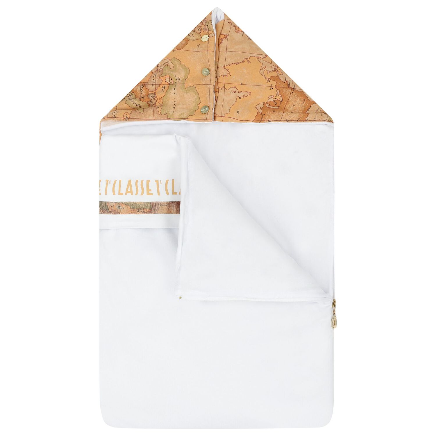 Beige & White Geo Map Baby Nest, 1, hi-res