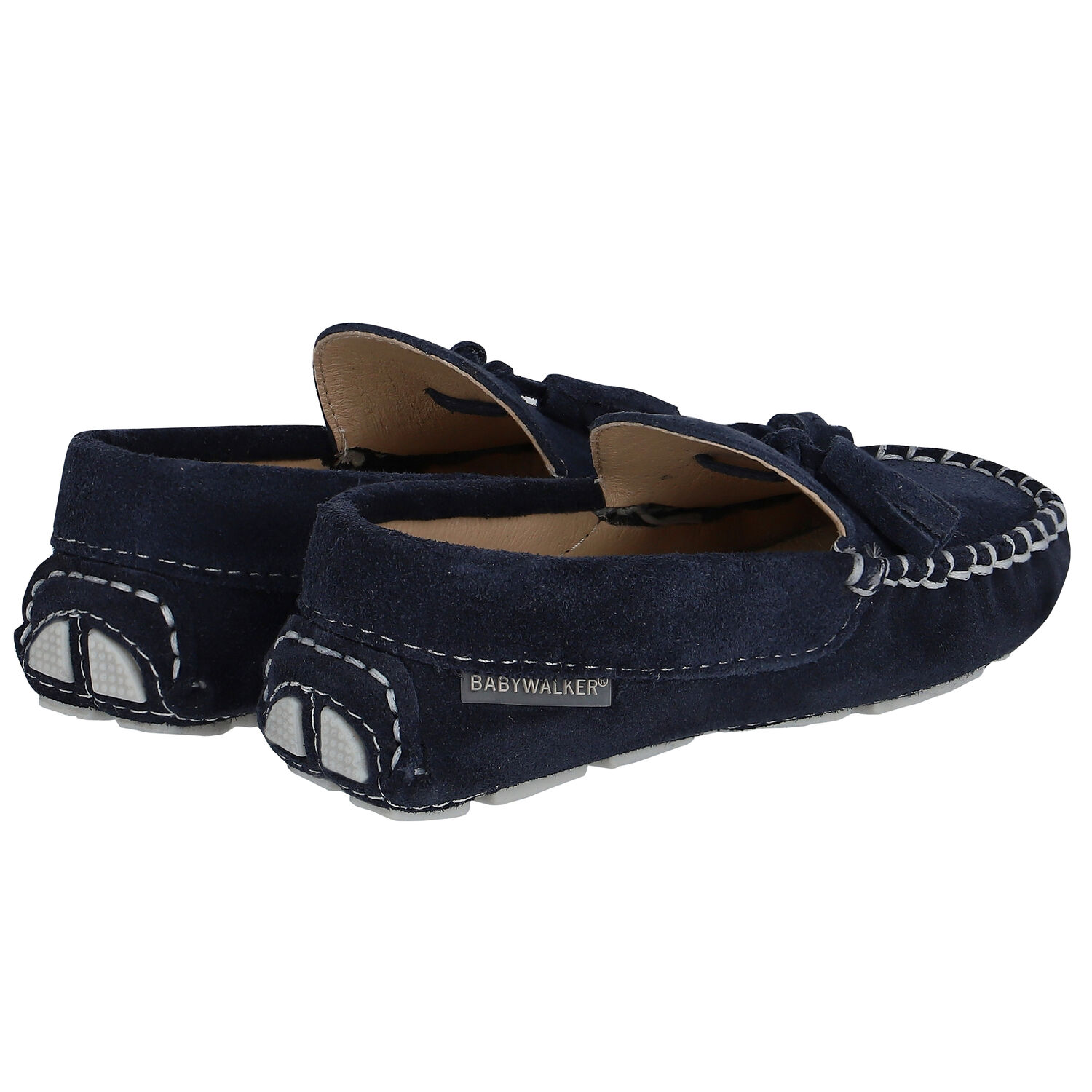 Boys Navy Suede Shoes, 1, hi-res image number null