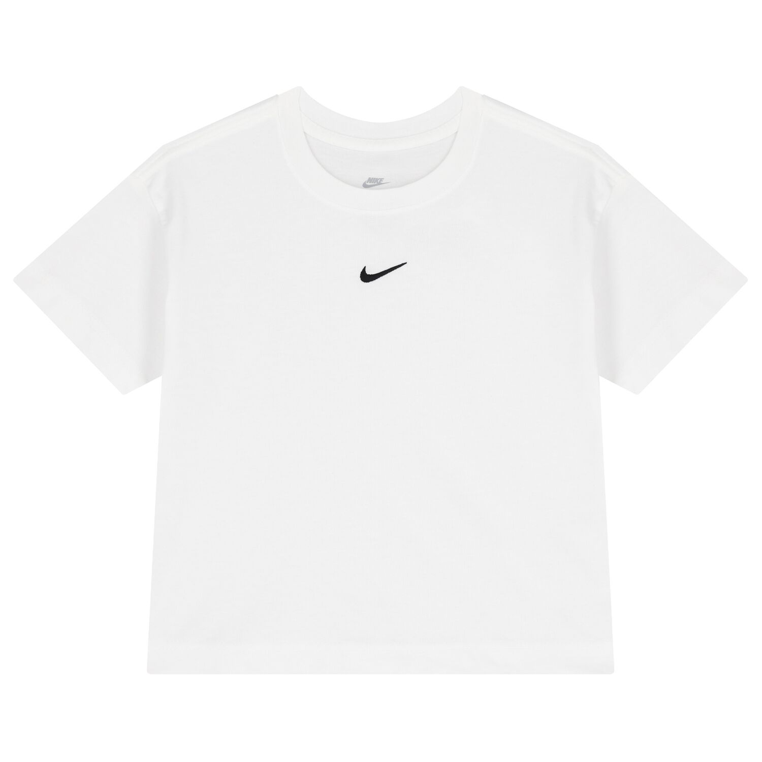 Girls White Logo T-Shirt, 2, hi-res