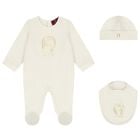 Ivory & Gold Babygrow Gift Set , 1, hi-res
