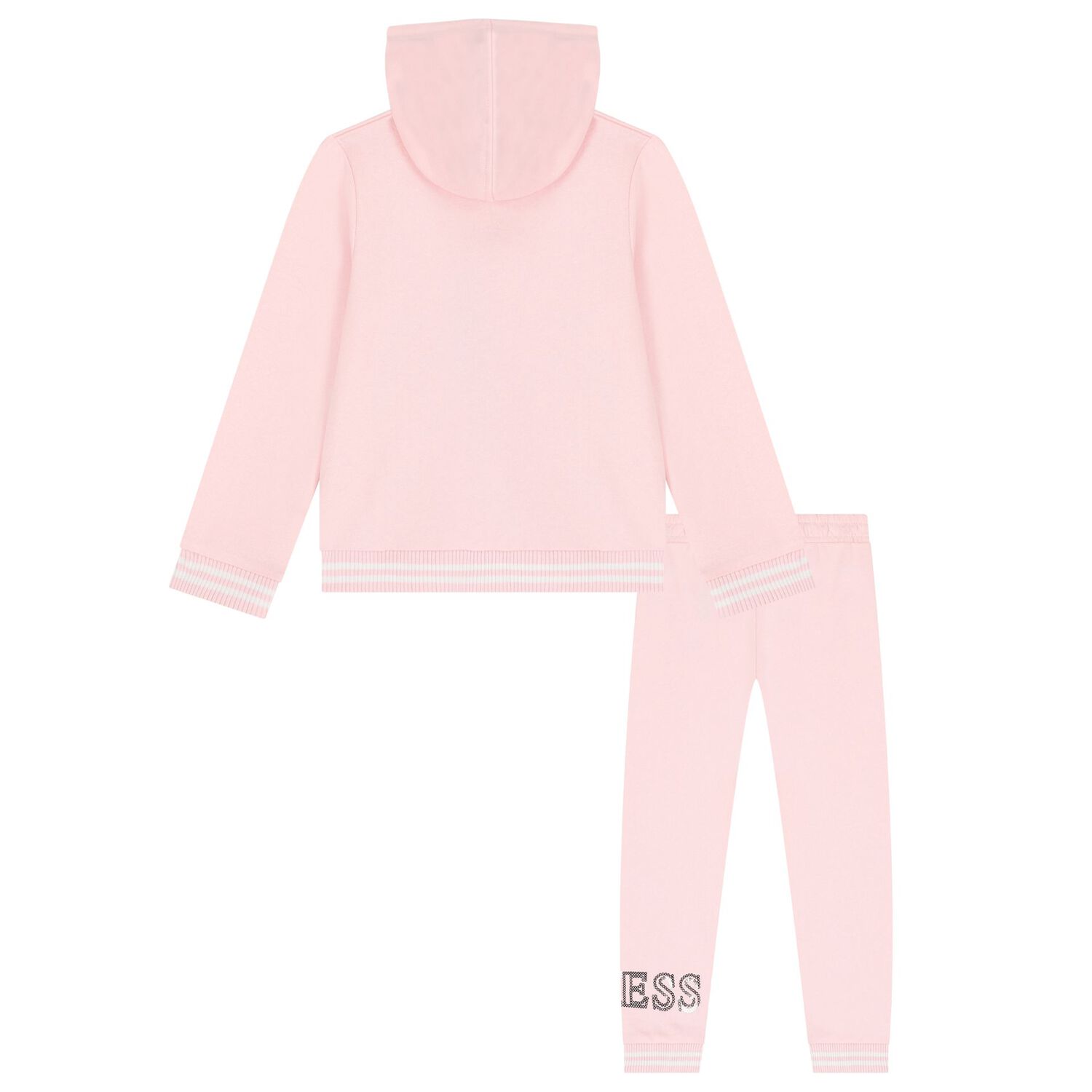 بدلة بنات رياضية بالشعار باللون الوردي, 1, hi-res image number null