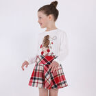 Girls Ivory Long Sleeve TopÂ , 2, hi-res