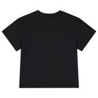 Boys Black & Grey Logo T-Shirt, 1, hi-res