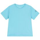 طقم دنغري للأولاد باللون الفيروزي و الأبيض, 1, hi-res