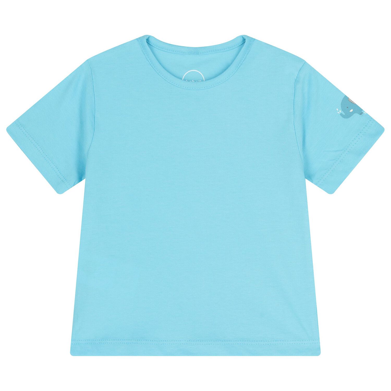 طقم دنغري للأولاد باللون الفيروزي و الأبيض, 1, hi-res