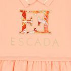 فستان بنات بالشعار باللون وردي , 2, hi-res