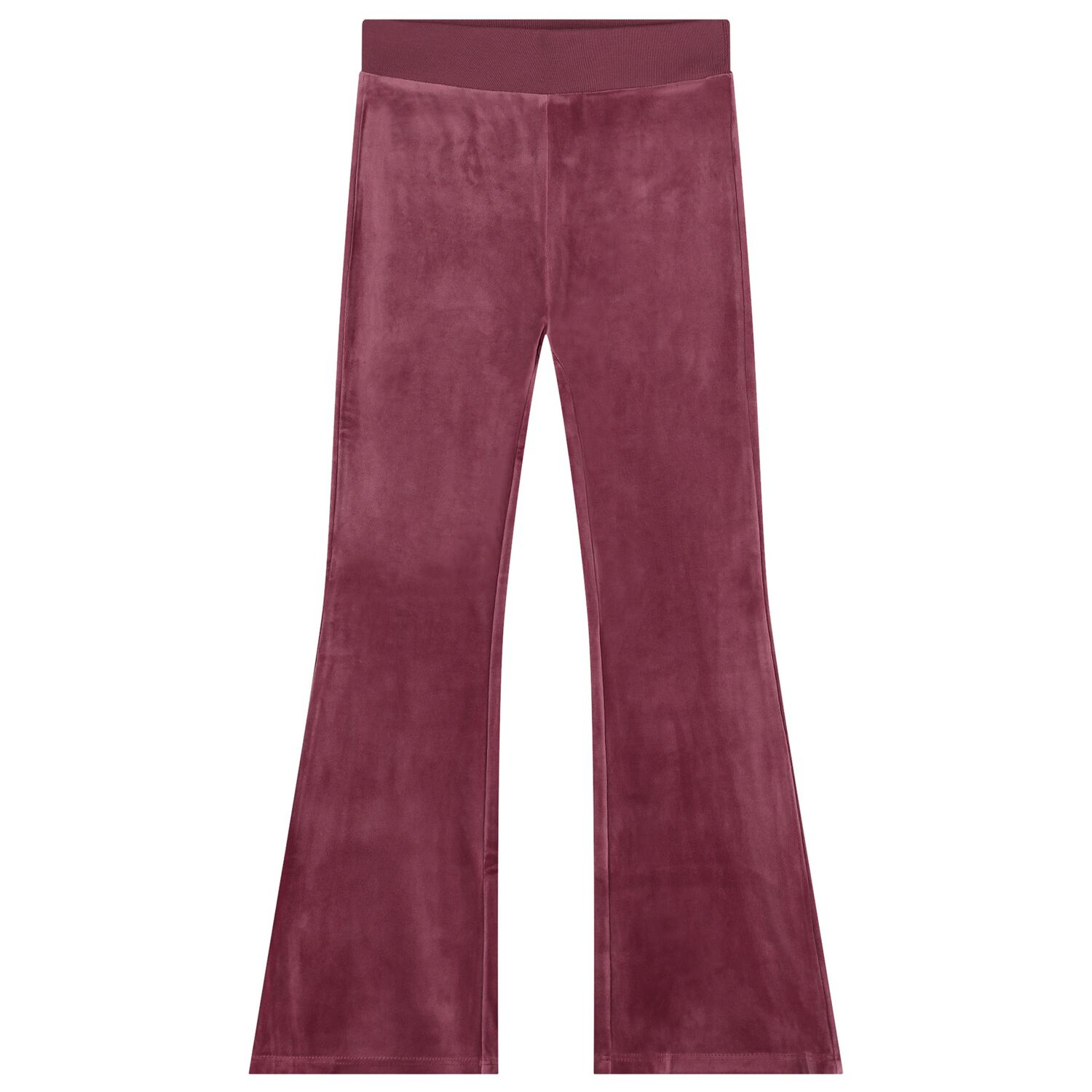 Girls Pink Logo Velvet Joggers, 1, hi-res