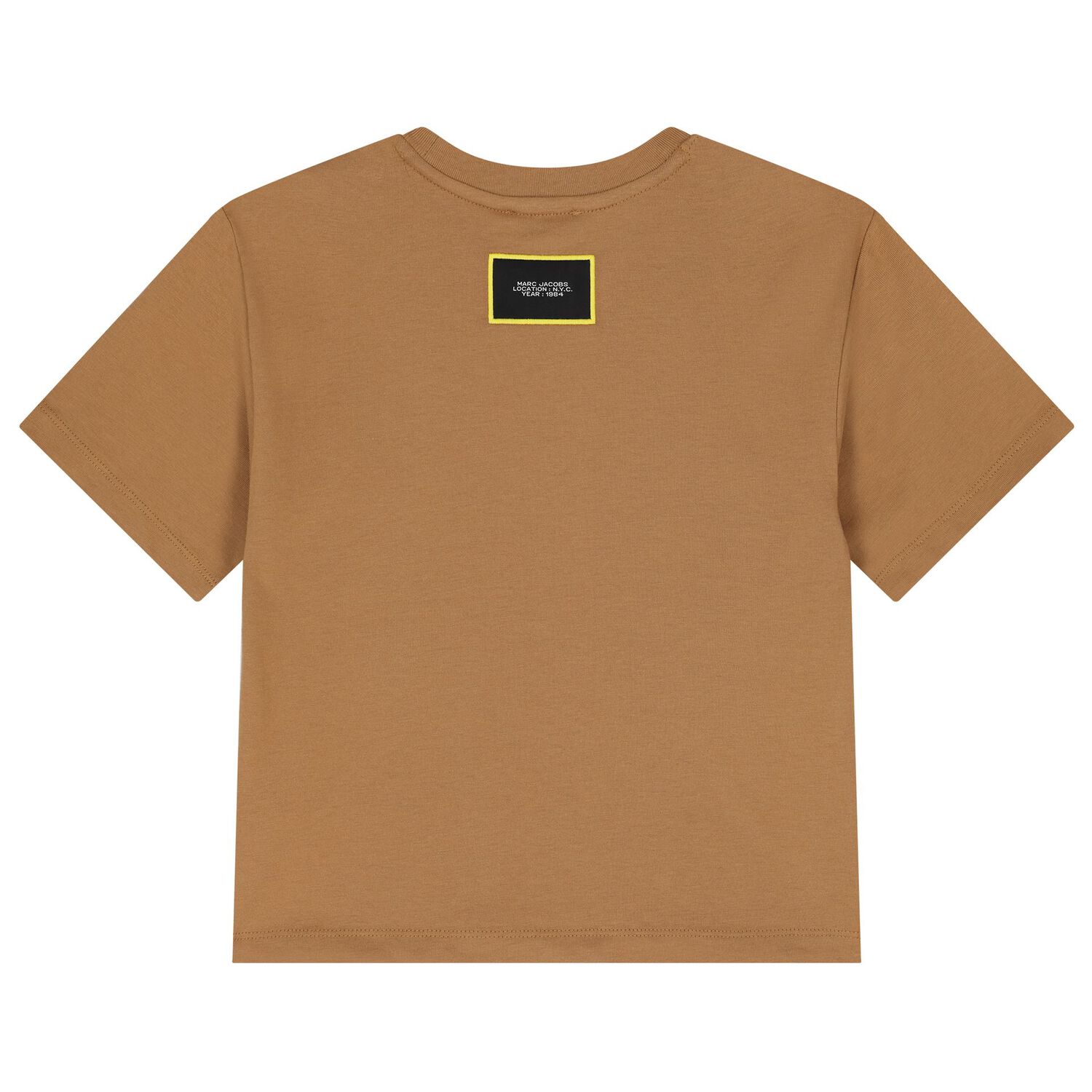 Boys Beige Popcorn Logo T-Shirt, 2, hi-res