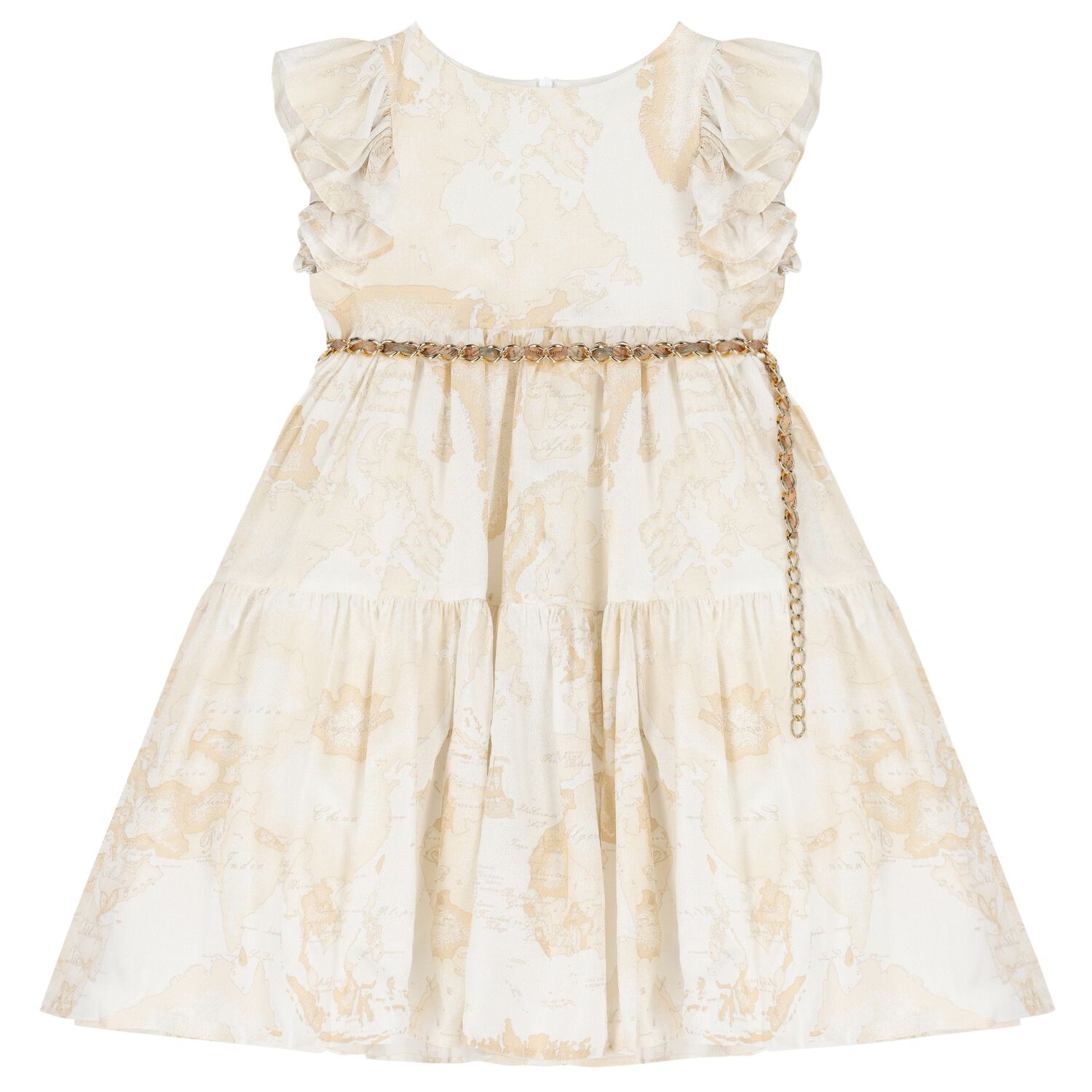 فستان بنات باللون البيج , 1, hi-res