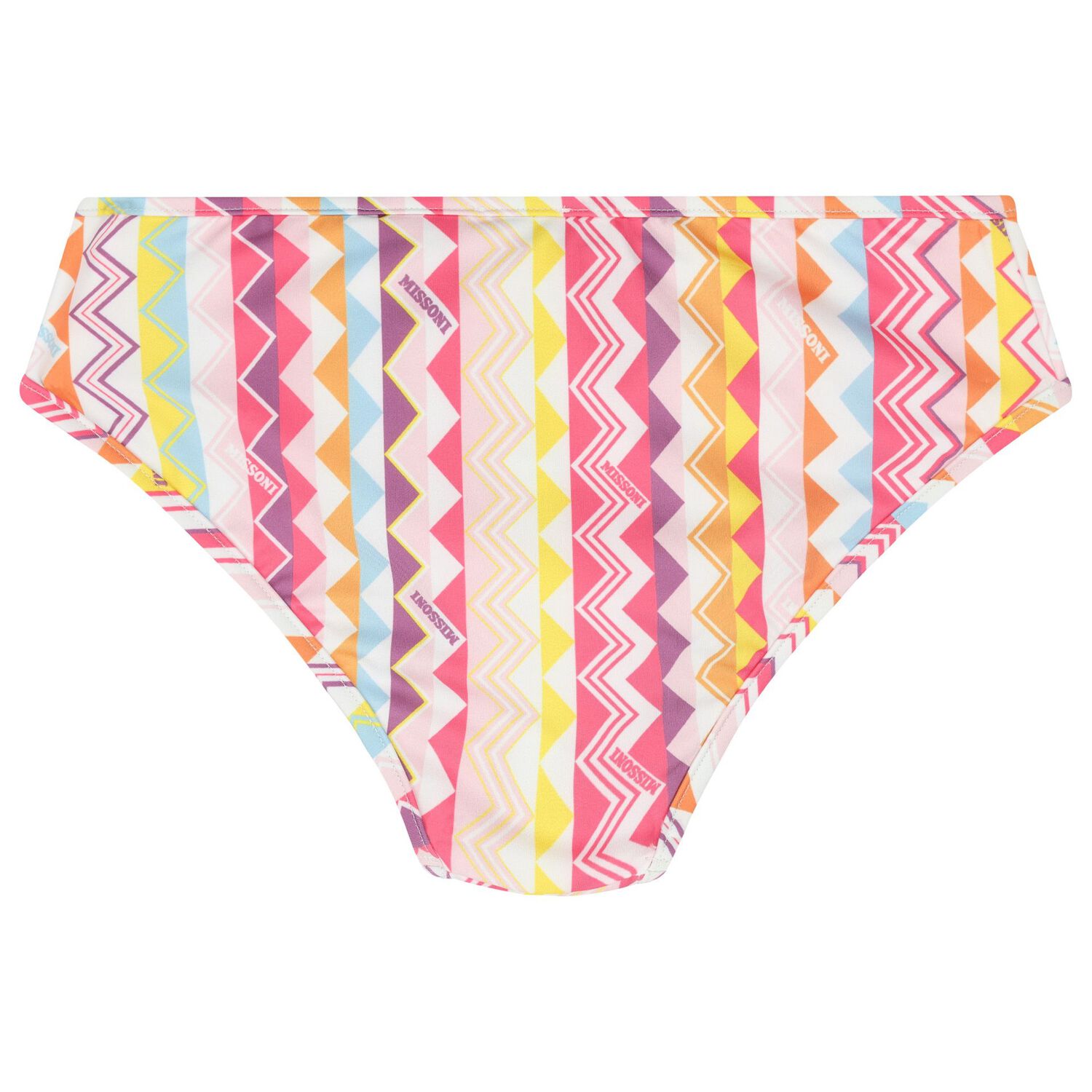 Girls Multi-Coloured Zigzag Bikini, 1, hi-res