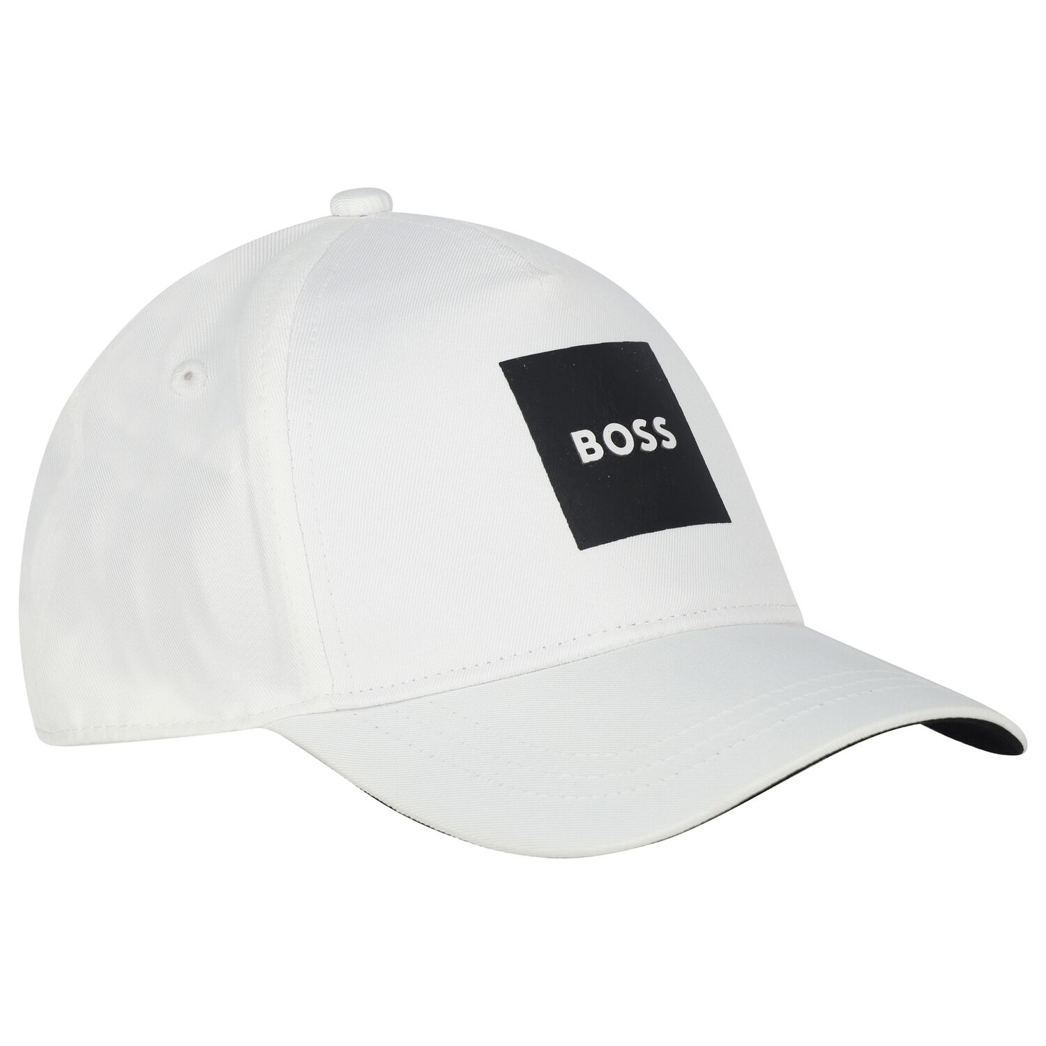 Boys White Logo Cap, 3, hi-res